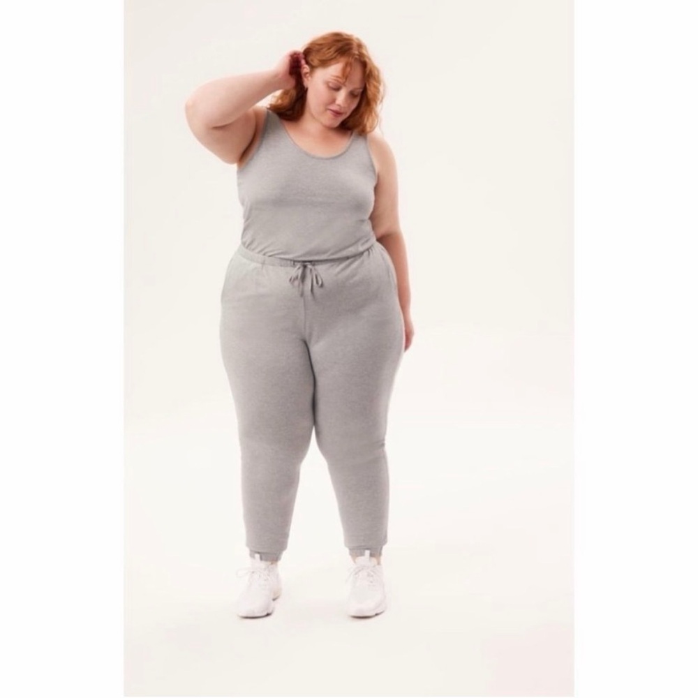 Girlfriend Collective ReSet Scoop Jumpsuit Coyote Gray Size XXL‎